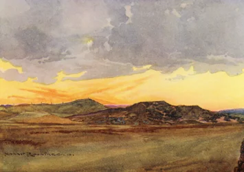 Golf Courses: Prestwick, Looking Back at the "Alps"