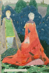 Design for Geneva Window showing the Countess Cathleen