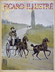 Woman Driving a Carriage - in "Figaro Illustrated"
