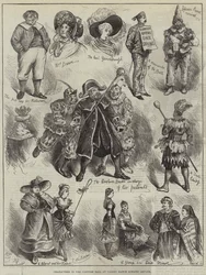 Characters in the Costume Ball at Colney Hatch Lunatic Asylum