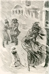 Martha the Wanderer (Illustration for the Charles Dickens novel David Copperfield)