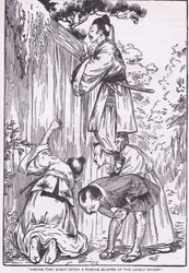 Hoping they might catch a glimpse of the lovely maiden (from Daughter of the Moon)
