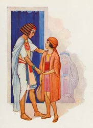 Judah brought Benjamin and presented him to Joseph