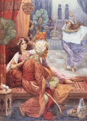 Prince Ahmed and the Fairy Banou, illustration from 