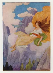 Psyche lifted by a sweet, soft breeze