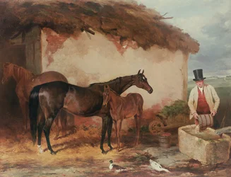The Mare Perhaps with her foal, 1846