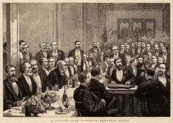 A Savage Club Dinner, a Portrait Group
