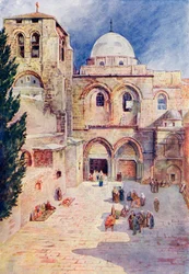 The Church of the Holy Sepulchre, Jerusalem, Palestine, c. 1910, from A Book of Modern Palestine by Richard Penlake