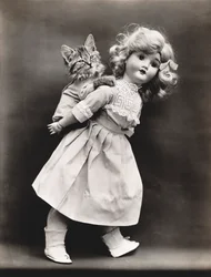 Kitties Series: Ride With a Doll, c.1914