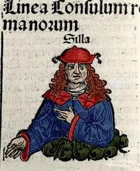 Representation of the Roman Politician Lucius Cornelius Sulla (138-68 BC)