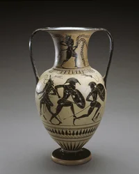 Black-figure Amphora with Scene from the Iliad, 540-520 BC
