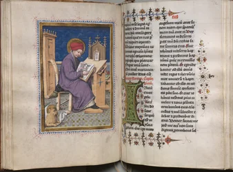 Gospel Book with Evangelist Portraits: Decorated Initial