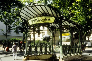 Subway station Abbesses in Paris, France