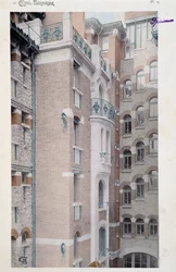 View of the Castel Beranger (1897-1898), building manifested by the architect Hector Guimard