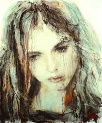 Melancholy Woman Portrait