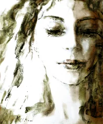Pensive Woman Portrait