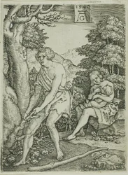 Adam and Eve at Work, from The Story of Adam and Eve