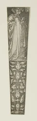 Dagger Sheath with a Young Couple Above
