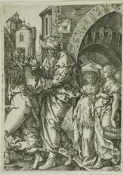 Lot and His Family Fleeing from Sodom, from The Story of Lot