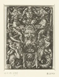 Flat Decoration with Grotesques