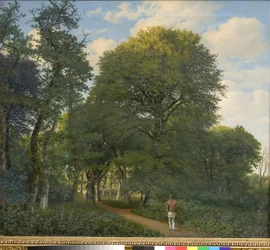 A Forest Scene in Charlottenlund. Evening