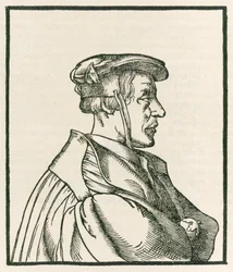 Heinrich Cornelius Agrippa von Nettesheim (1486-1535) Title Page Engraving from De Occulta Philosophia Libri Tres