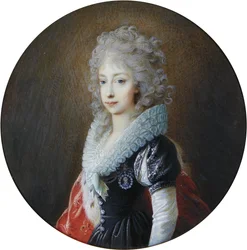 Portrait of Archduchess Marie Clementine of Austria, Later Crown Princess of Naples (1777-1801)
