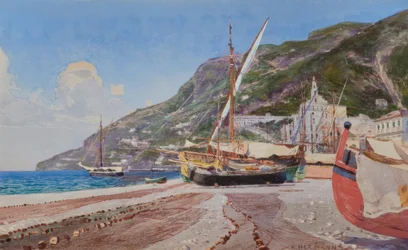 Amalfi, Fishing Boats on the Beach