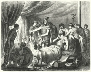 The death of Epaminondas, 362 BC