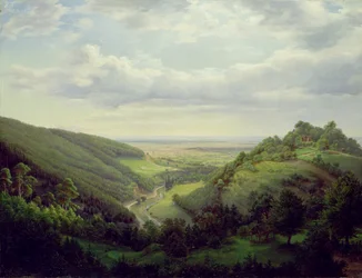 View from the Heilenberg Castle at Jugenheim on the Rhine, 1846