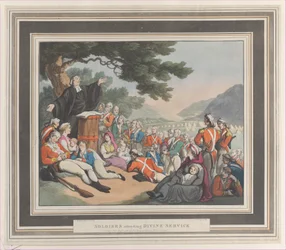 Soldiers Attending Divine Service, August 1, 1798