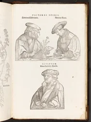 Artists and Engraver, illustration from De historia stirpium commentarii insignes by Leonhart Fuchs, 1542
