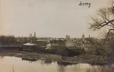 First World War: The Ukraine in the Years 1914-1916 During the Invasion of the German Army. View of Sumy
