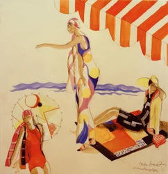 Beachwear around 1928