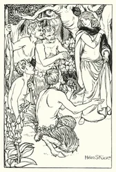 Una is rescued by the Satyrs