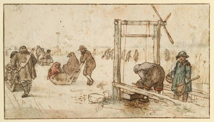 Three sledges on the ice