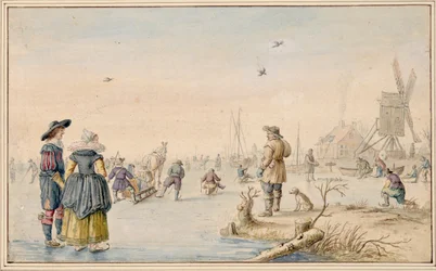 Winter Landscape with Skaters