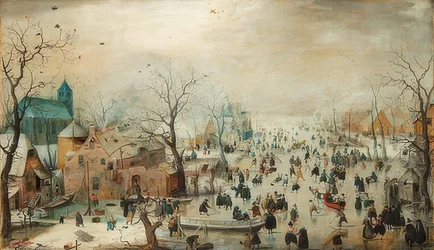 Winter Landscape with Skaters