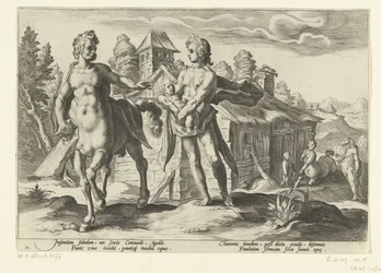Apollo Entrusts Asclepius to Chiron (Ovid