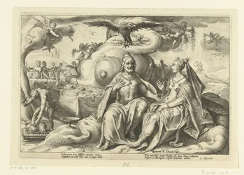 Jupiter and Juno Discussing Which Sex Enjoys Love More