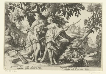 Jupiter Seduces Callisto in the Form of Diana