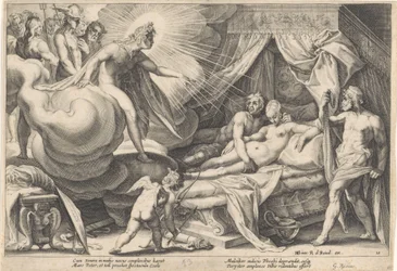 Mars and Venus Surprised by Apollo