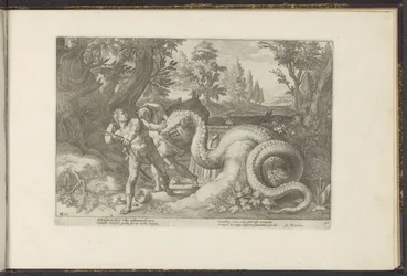 Companions of Cadmus Devoured by a Dragon