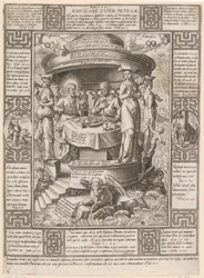 Building upon the Rock, Plate 6 from the Series "Allegories of the Christian Faith"