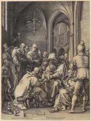 Adoration of the Magi, plate 5 from the series “The Life of the Virgin Mary”