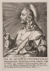Christ (as Salvator Mundi), from Christ, the Apostles and St Paul with the Creed