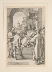 Christ Before Pilate, Plate 5 from the Series 