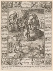 Cura dei pro suis, Plate 5 from the Series "Allegories of the Christian Faith"