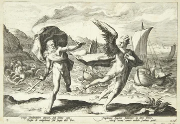 Coronis transformed into a crow