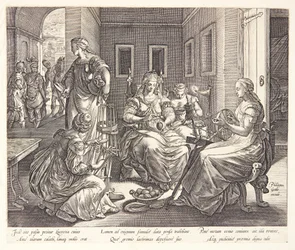Lucretia Spinning with Her Ladies-in-Waiting